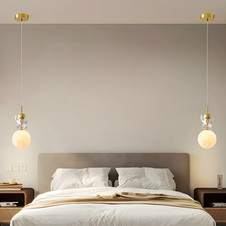 ZOWALA - Creative Kids Children Room Moon Astronaut Pendant Light Image - 5