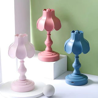 Unique Flower Dome Shape Modern Bedside Table Lamp Zawala Image - 5