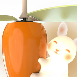 Remote Kids Room Rabbit Ceiling Fan with LED Light Zawala Image - 10