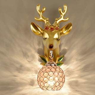 Kids' Room Whimsical Unicorn Crystal Globe Wall Light Zawala Image - 9