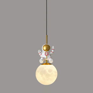ZOWALA - Modern Children Room Astronaut Planet Pendant Light Image - 10