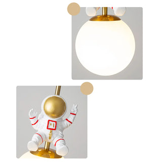 ZOWALA - Modern Children Room Astronaut Planet Pendant Light Image - 16