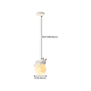 ZOWALA - Modern Children Room Astronaut Planet Pendant Light #size