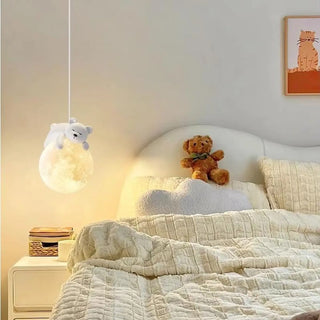 ZOWALA - Modern Children Room Astronaut Planet Pendant Light Image - 6