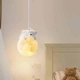 ZOWALA - Modern Children Room Astronaut Planet Pendant Light Image - 7
