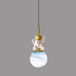 ZOWALA - Modern Children Room Astronaut Planet Pendant Light Image - 8