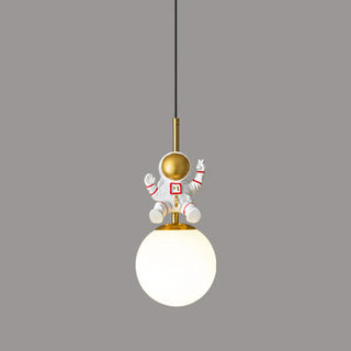 ZOWALA - Modern Children Room Astronaut Planet Pendant Light Image - 9