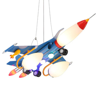 ZOWALA - Kids Room Blue Fighter Ceiling Light