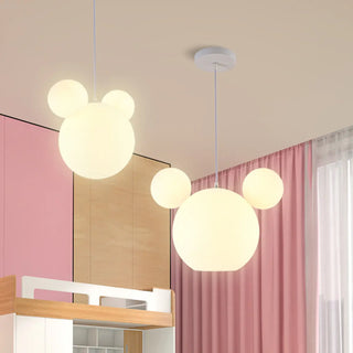 ZOWALA - Kids Room Cartoon Bear White Ceiling Light