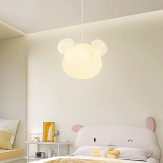 ZOWALA - Kids Room Cartoon Bear White Ceiling Light