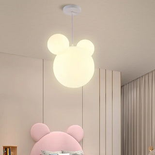 ZOWALA - Kids Room Cartoon Bear White Ceiling Light