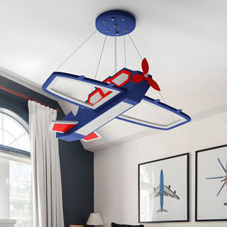 ZOWALA - Kids Room Dark Blue Airplane Ceiling Light
