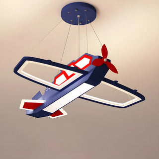 ZOWALA - Kids Room Dark Blue Airplane Ceiling Light