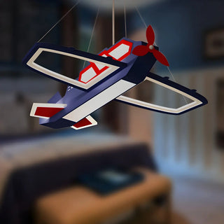 ZOWALA - Kids Room Dark Blue Airplane Ceiling Light