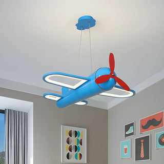 ZOWALA - Kids Room Yellow Airplane Ceiling Light
