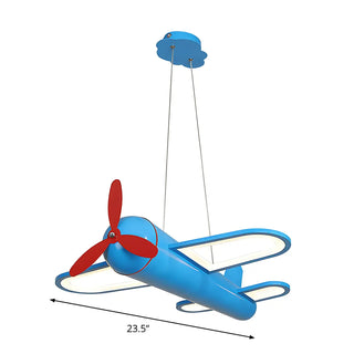 ZOWALA - Kids Room Yellow Airplane Ceiling Light