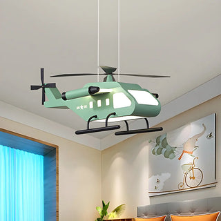 ZOWALA - Modern Yellow Helicopter Pendant Light for Kids Room Image - 8