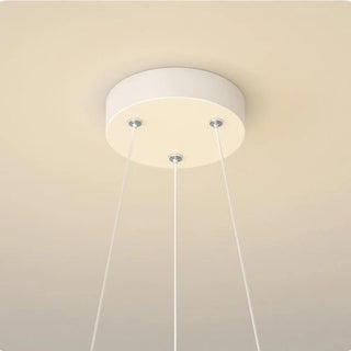 Round Feather Orb Kids Room Chandelier Image - 9