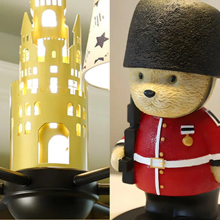 ZOWALA - Cartoon Soldier Star Castle Fabric Kids Room Chandelier Image - 7