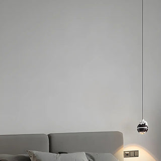 ZOWALA - Modern Children Room White Bear Metal Globe Pendant Light Image - 3