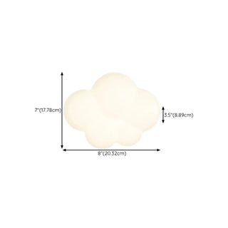 Creative Kids' Room White Cloud-Shaped LED Wall Light Zawala #size