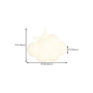 Creative Kids' Room White Cloud-Shaped LED Wall Light Zawala Image - 15
