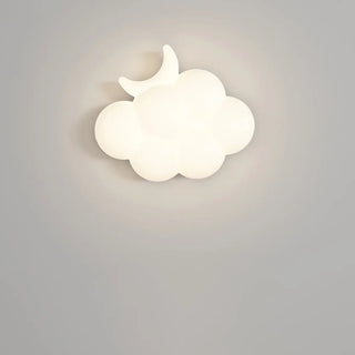 Creative Kids' Room White Cloud-Shaped LED Wall Light Zawala Image - 5