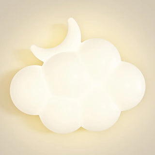 Creative Kids' Room White Cloud-Shaped LED Wall Light Zawala Image - 7