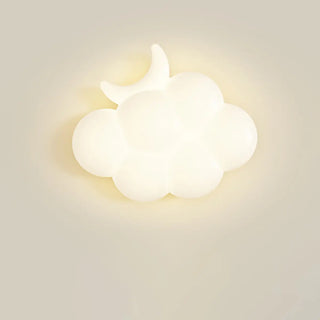 Creative Kids' Room White Cloud-Shaped LED Wall Light Zawala Image - 9