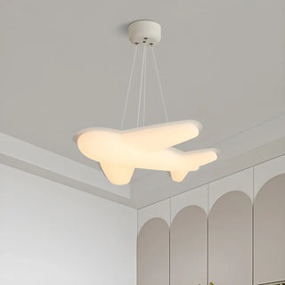 ZOWALA - Airplane Resin Children's Room White Pendant Chandelier Image - 10