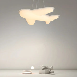 ZOWALA - Airplane Resin Children's Room White Pendant Chandelier Image - 3