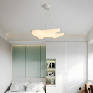 ZOWALA - Airplane Resin Children's Room White Pendant Chandelier Image - 4