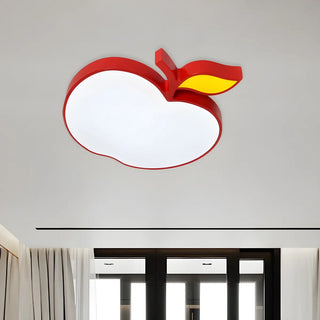 ZOWALA - Kids Yellow Banana Acrylic Flush Mount Light Image - 12