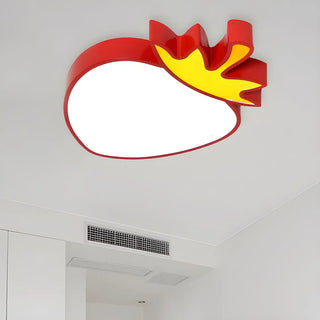 ZOWALA - Kids Yellow Banana Acrylic Flush Mount Light Image - 14