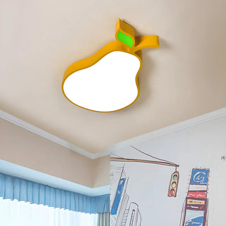 ZOWALA - Kids Yellow Banana Acrylic Flush Mount Light Image - 1