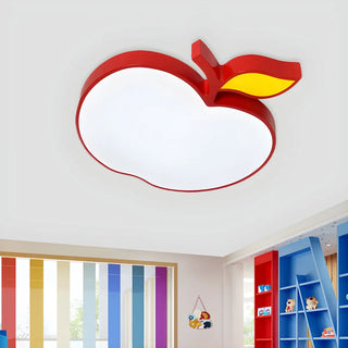 ZOWALA - Kids Yellow Banana Acrylic Flush Mount Light Image - 2