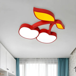 ZOWALA - Kids Yellow Banana Acrylic Flush Mount Light Image - 20
