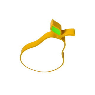 ZOWALA - Kids Yellow Banana Acrylic Flush Mount Light Image - 26