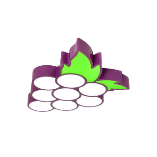 ZOWALA - Kids Yellow Banana Acrylic Flush Mount Light Image - 27