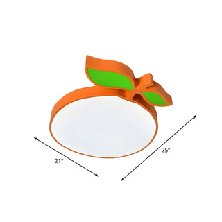 ZOWALA - Kids Yellow Banana Acrylic Flush Mount Light Image - 31