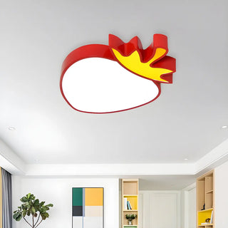 ZOWALA - Kids Yellow Banana Acrylic Flush Mount Light Image - 3