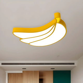 ZOWALA - Kids Yellow Banana Acrylic Flush Mount Light Image - 6