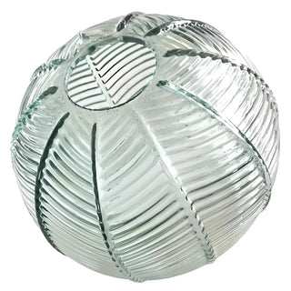 ZOWALA - Lime Green Textured Clear Glass Ball Pendant Light Image - 8