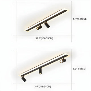 ZOWALA - Linear Modish LED Flush Mount Track Light Image - 12