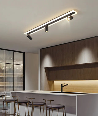 ZOWALA - Linear Modish LED Flush Mount Track Light Image - 18
