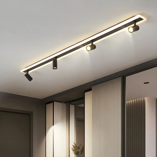 ZOWALA - Linear Modish LED Flush Mount Track Light Image - 3