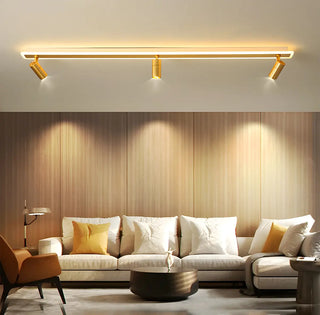 ZOWALA - Linear Modish LED Flush Mount Track Light Image - 5
