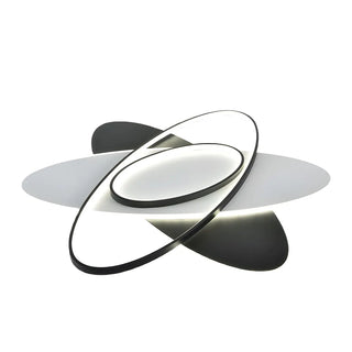 Living Room Modern Three Oval LED Flush Mount Light Zawala Image - 14