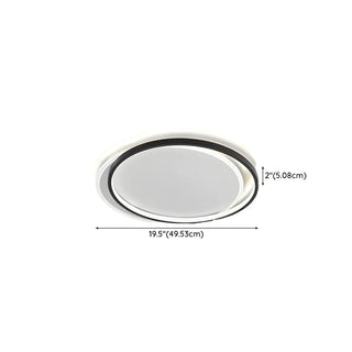 Living Room Modern Three Oval LED Flush Mount Light Zawala Image - 16