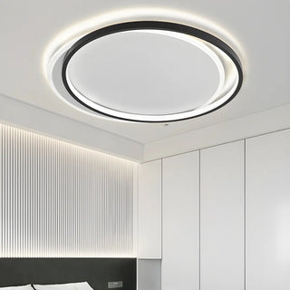 Living Room Modern Three Oval LED Flush Mount Light Zawala Image - 4